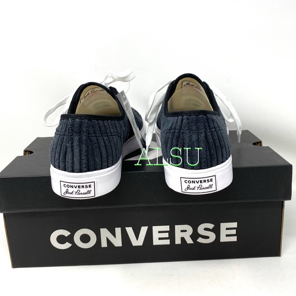 Converse Jack Purcell Low Velvet Black Casual Shoes Men's Sneakers Size 165139C - Picture 5 of 11
